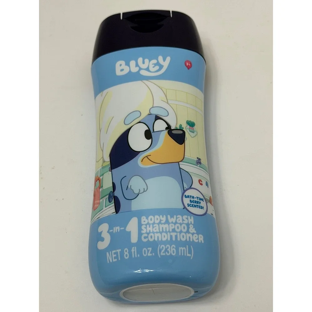 Bluey 3-in-1 Body Wash Shampoo & Conditioner Bath-Time Berry Scent 8 fl oz